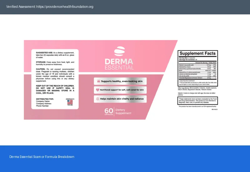 Derma Essential Scam Or Legit 2026 — Real Facts Revealed Derma Essential Scam Or Legit 2026 — Real Facts Revealed